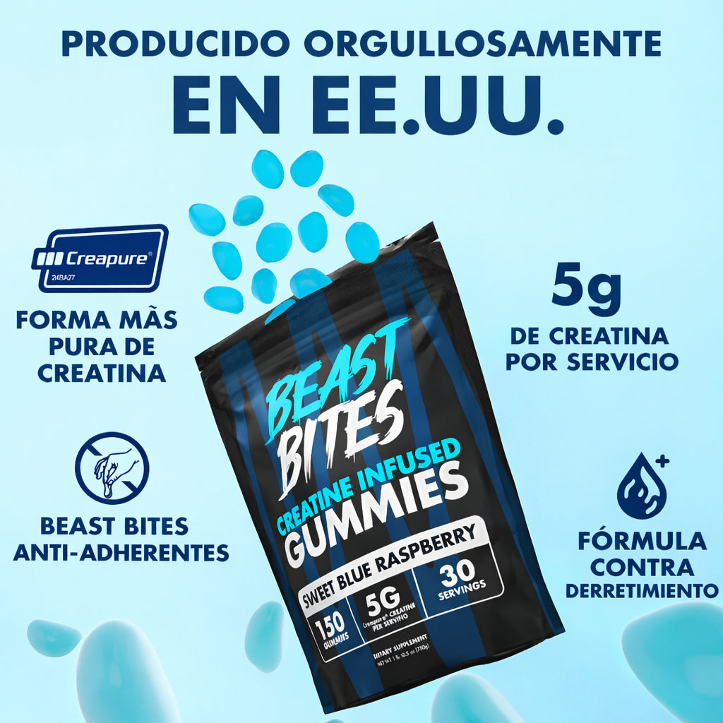 Gomitas de Creatina Beast Bites™  ⚠️20 %OFF⚠️