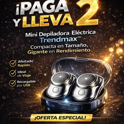 Mini Depiladora Eléctrica Trendmax™ — ¡Paga 1 y Lleva 2! (Compacta en Tamaño, Gigante en Rendimiento)